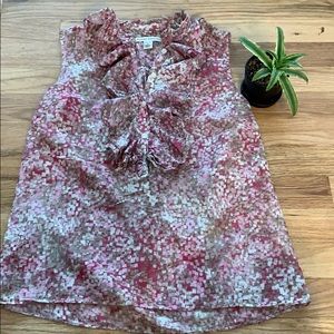 Banana Republic SP Floral Sleeveless Blouse EUC